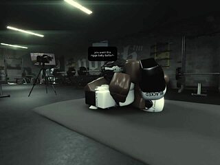 empty gym hides rough bbc pounding slut's tight pussy