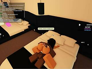 135 Roblox Blacked Whore Bent Over for BBC Deepthroat Anal Ride