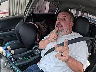 NYX Luar Rides Cock in Car Creampie