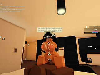135 Roblox Blacked Whore Bent Over for BBC Deepthroat Anal Ride