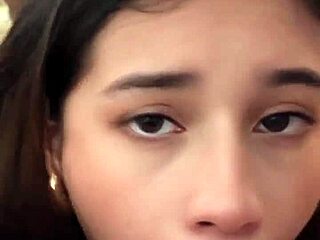 Horny Petite 18yo Latina Deepthroats Balls and Rimjobs