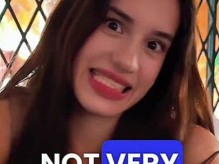 Horny Petite 18yo Latina Deepthroats Balls and Rimjobs