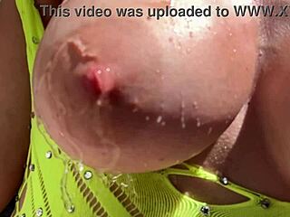 Artemisia Love flashes juicy big boobs outside