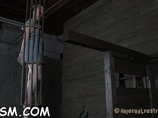 hey, wanna feel this sexy babe's bound jugs bounce wildly?