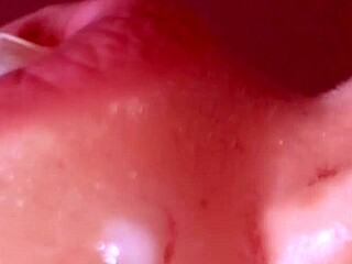 japanese wife gives hot blowjob close up asian cum in mouth fucking 😘🍆💦