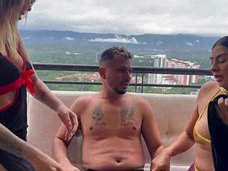 Intense Dirty Threesome Two Perfect Titted Colombians Melani Rincon