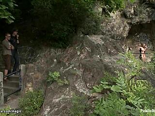 Busty Czech Babe Bound and Banged Publicly Hard