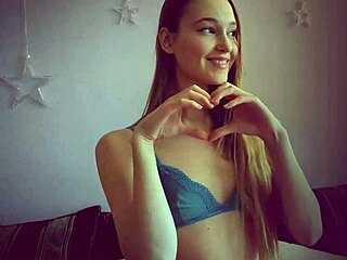 sexy fitness babe rides dildo hard testing its mighty strength