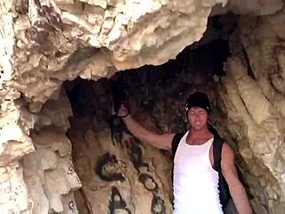 Public Cave Blowjob And Handjob Cumshot Adventure