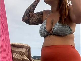 beach pussy swollen and dripping wet!
