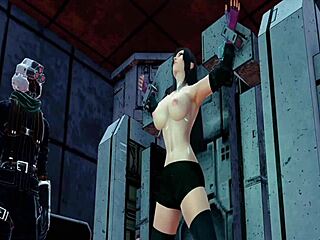 Tifa Endures Intense Machine Torment