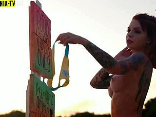 brazilian lesbians wander nude through paradise spots adventurously