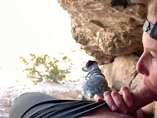 Public Cave Blowjob And Handjob Cumshot Adventure