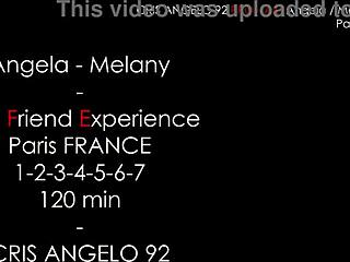 2 girls 1 cock angela melany lesbian duo paris