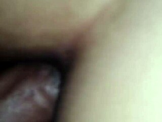 He rams my ass deep despite the pain until creampie floods inside