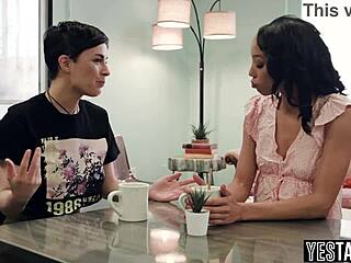 Big Boobs Petite Lesbian Milf Fucks Ebony Bestie Hard!