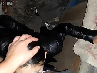 Smoking stranger leads to hungry pussy licking feast