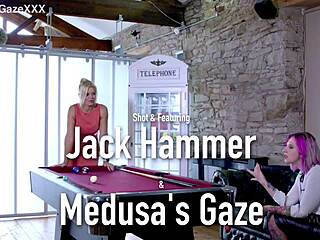 blonde tattooed babe's big natural tits in passionate group creampie