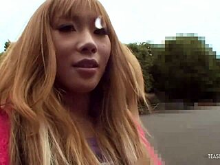 Small tits saki oshiro's hairy pussy hammered pov!