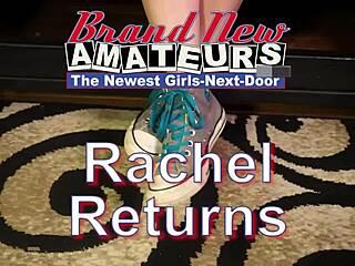 rachel's curvy wet twat pounded hard swallows hot cum!