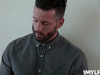 cherie deville rides stud's huge rod bouncing fake tits to jizz burst