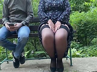 kinky mature cougar demands pussy lick after piss flashing heels