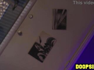 busty milf warden punishes kinky lesbian teens in garage