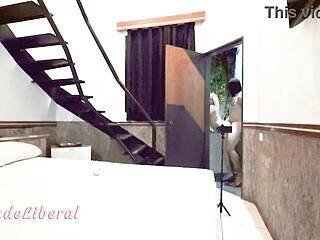 Slutty Wife Fucks Friend at Motel for Hubby