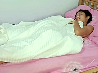 Skinny babe fucked standing with cock ring in weird doggy and 69