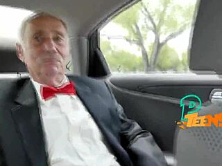 horny old man knows how to pound young teen pussy with huge cock