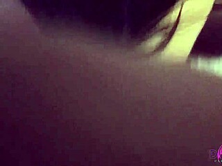 Goth latina roommate bent over fucked rough in dorm fishnets