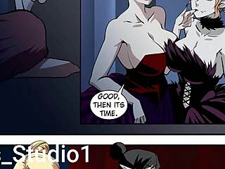 Hot vampire girl transforms seductively