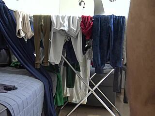 i caught young stud stroking huge cock on my lingerie