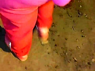 Fucking costumed mature whore bareback street creampie