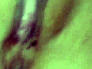 amateur spreads tight pussy for wet creampie orgasm