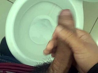 day 6 solo masturbation with big cock in bathroom?