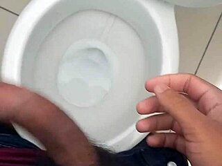 day 6 solo masturbation with big cock in bathroom?