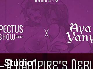 Hot vampire girl transforms seductively