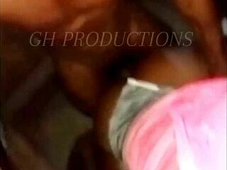 ghetto slut's pussy and ass stretched then fucked hard