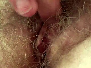 hairy pussy throbs during intense solo masturbation