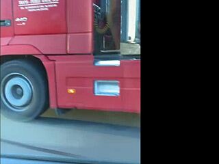 slut flashes her pussy then masturbates on highway