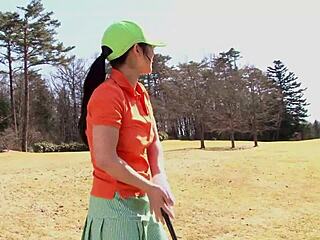 japanese horny milf bends over clit stroked then fucked hard creampie