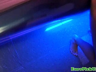 Sunbed teen pulled aside for raw outdoor pounding session