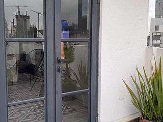 did this curvy babe sneak in shower for big cock suck?