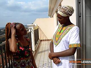 oiled ebony lesbians lick sloppy wet pussies squirting