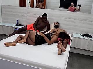 pregnant teen's backstage dp gangbang frenzy