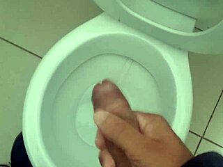 day 6 solo masturbation with big cock in bathroom?