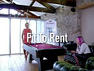 blonde tattooed babe's big natural tits in passionate group creampie