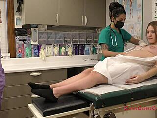 nova maverick's clinical nurse exam spreads shaved pussy wide