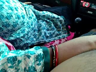 frustrated milf gets hardcore fucked in car by highway